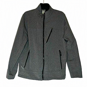 Champion VentureDry Gray Zippered Jacket Size‎ Large Triple Front Pocket